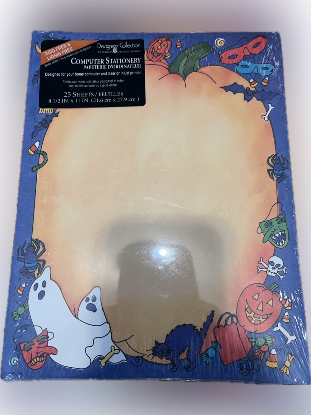 🔴New American Greetings Designer Papers Halloween Printer Paper Laser Injet